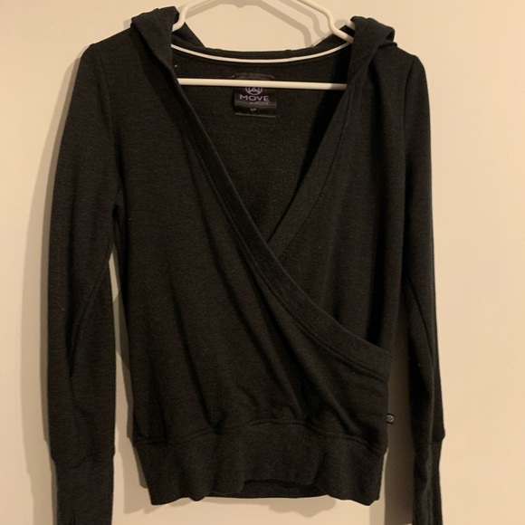 Active wear long sleeve cross-over sweater - Picture 1 of 2